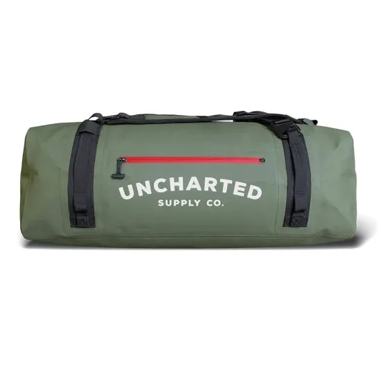 Uncharted Supply Co. The Vault 65L Duffel Bag, Olive - BG-D6F-60L-OL