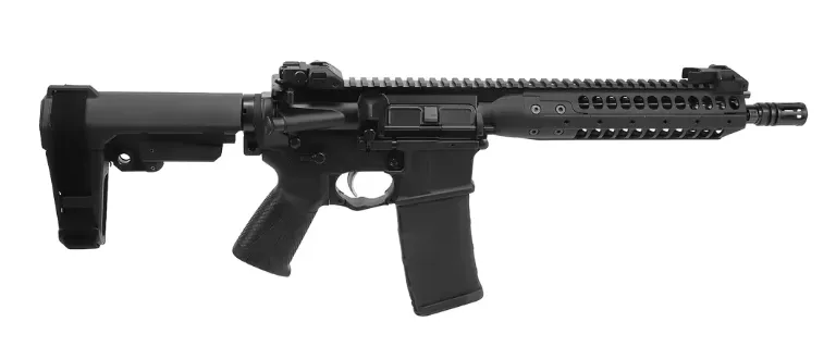 LWRC IC A5 Pistol .300 AAC Blackout 10.5 Threaded Barrel 30-Rounds w/ SB Tactical SBA3 Brace