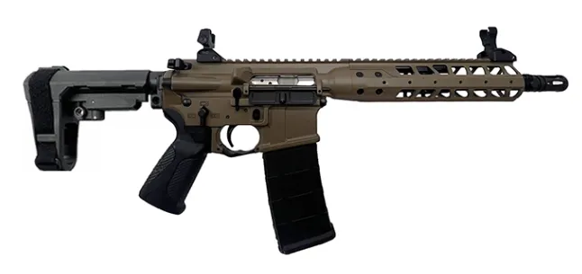LWRC IC A5 10.5" .300 BLACKOUT AR Pistol W/ SBA3 BRACE, FDE