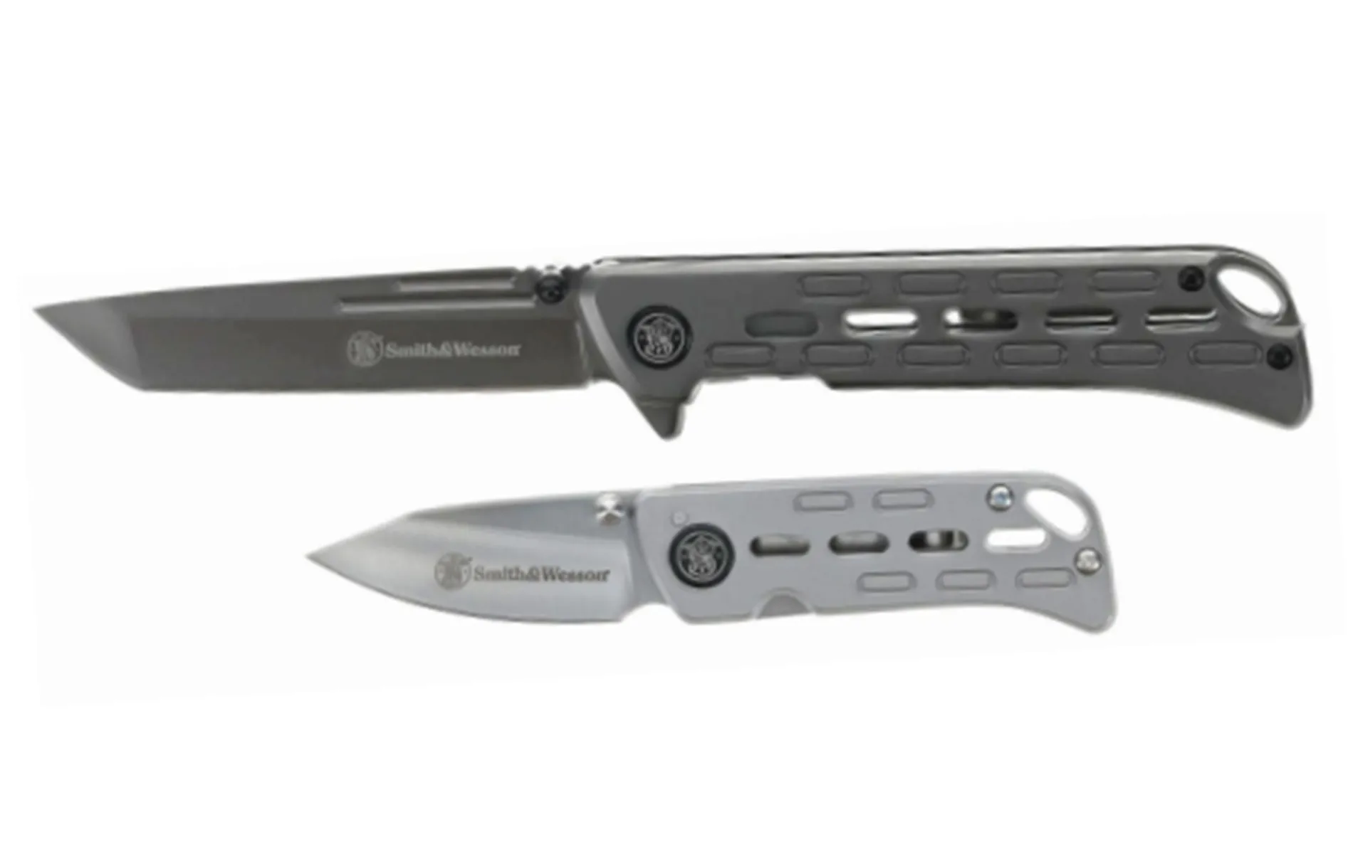Smith & Wesson 2 Piece Folding Knife Combo Drop Point/Tanto Blades - 1259504