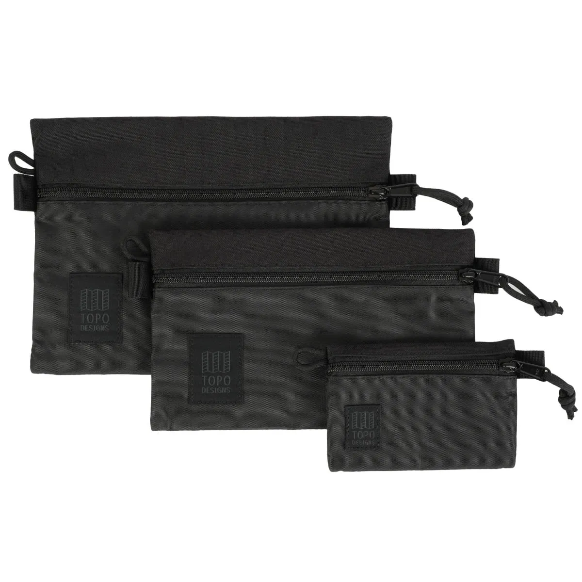 Topo Designs Accessory Bag Bundle, Black