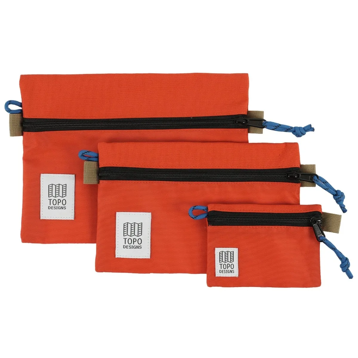 Topo Designs Accessory Bag Bundle, Persimmon Haze