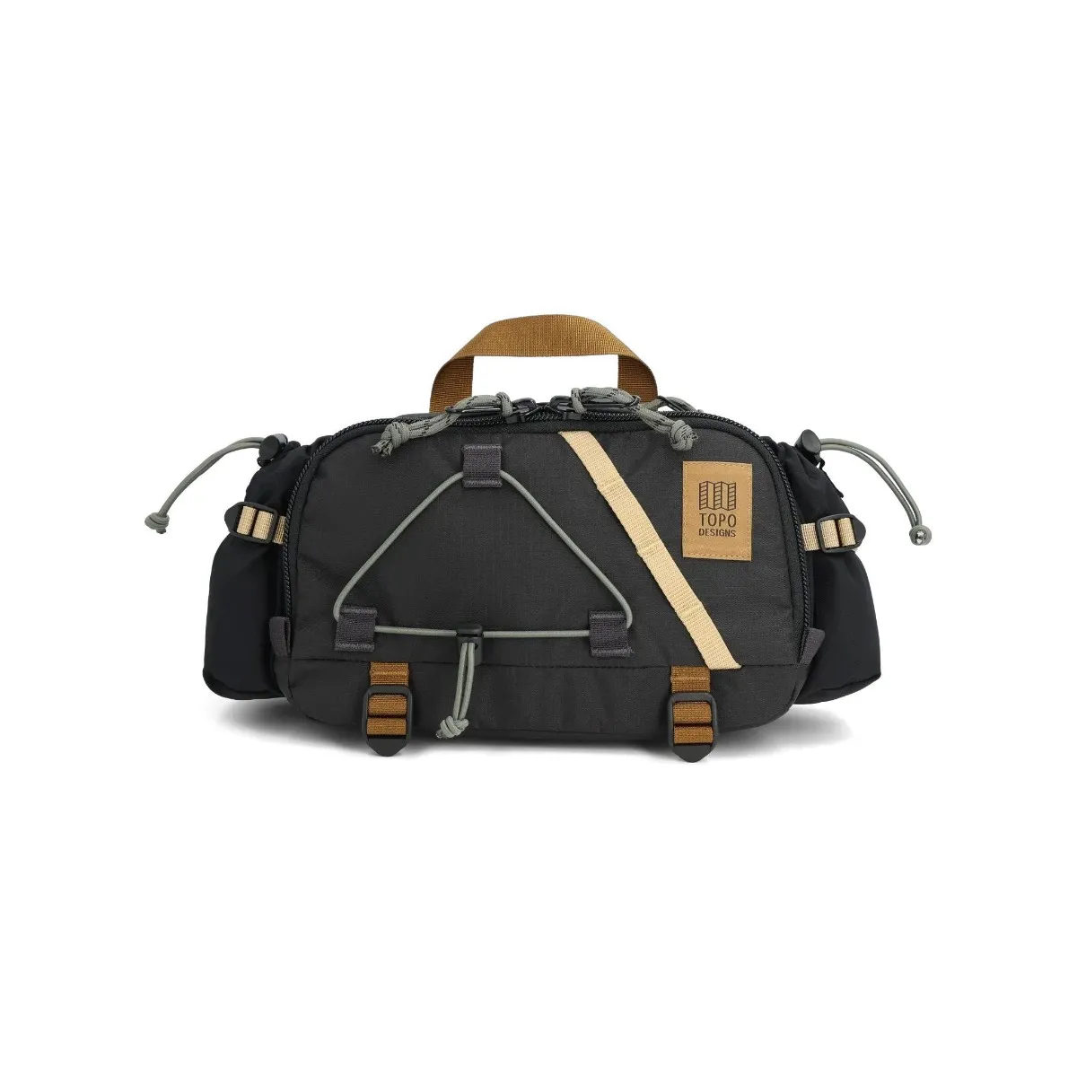 Topo Designs Mountain Hydro Hip Pack, Black/Neutral