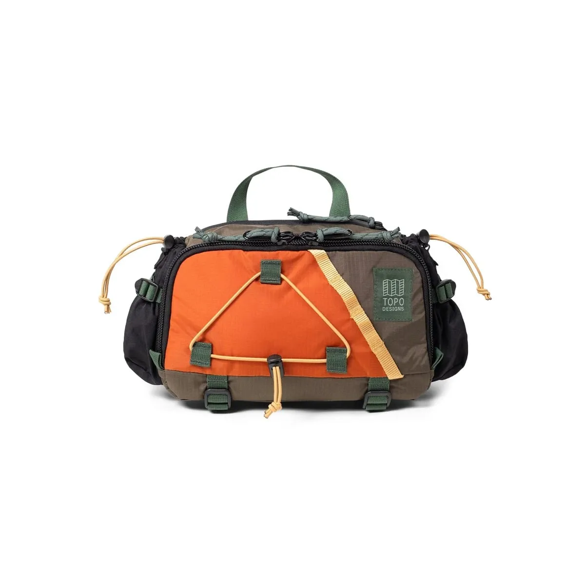 Topo Designs Mountain Hydro Hip Pack, Woodland/Terracotta
