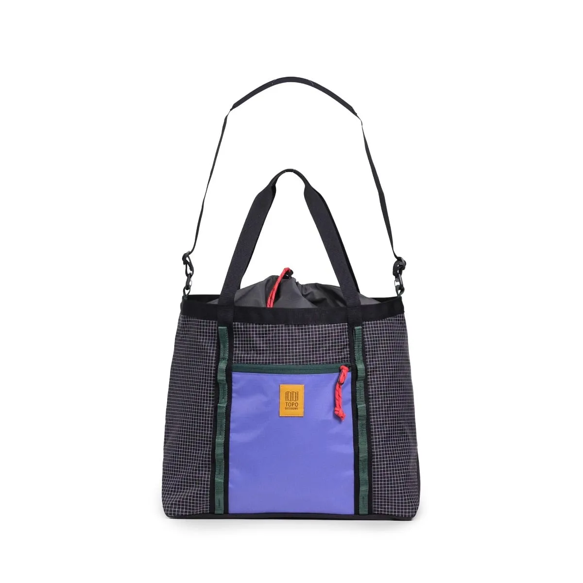 Topo Designs Mountain Utility Tote, Grid/Very Peri