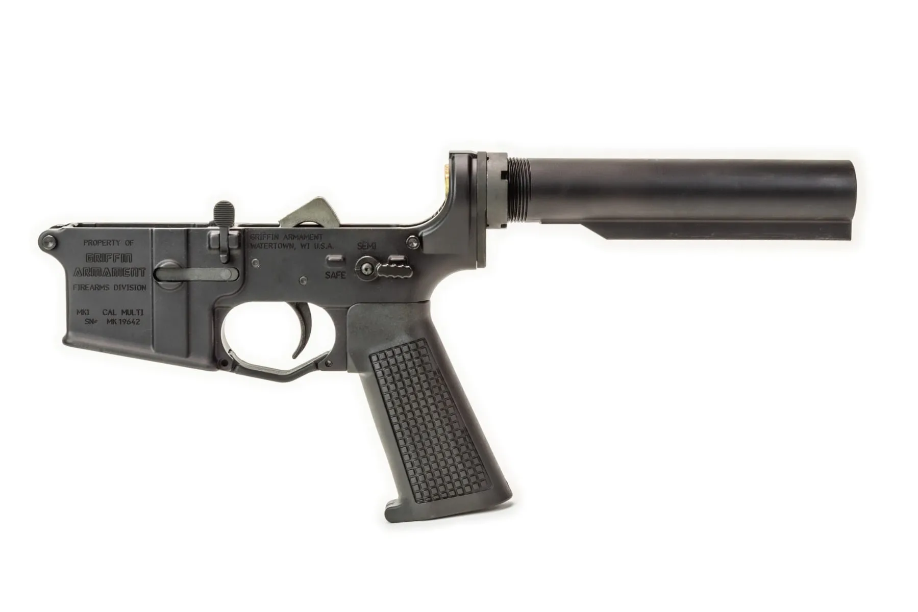 Griffin Armament MK1 Complete Pistol Lower w/o Brace, Black
