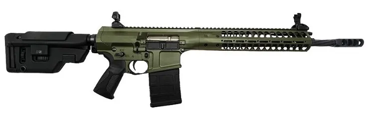 LWRC REPR MKII OD Green 7.62 X 51 / .308 Win 16.1 Threaded Barrel 20-Rounds