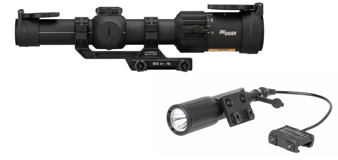 Sig Sauer Optic Tango-MSR LPVO 1-6x24mm / Foxtrot MSR Compact Rifle Light Combo - SOT61000-FMSRC
