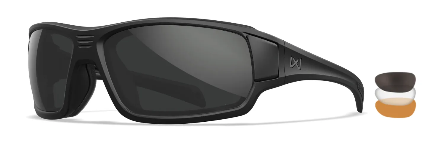 Wiley X Breach 2.5 Smoke Gray/Clear/Light Rust Lens