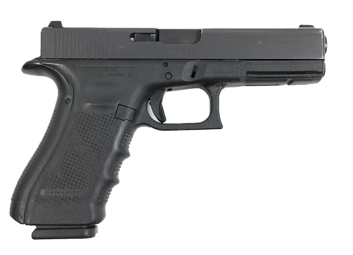 Used Glock 17 Gen4 9mm 17rd Pistol, Black - USD-GLK-17-4-N