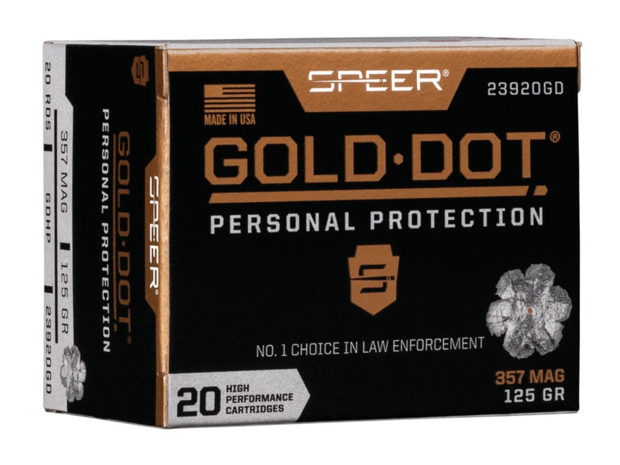Speer Gold Dot Personal Protection .357 Mag 125 gr 20 Rounds Ammunition - 23920GD