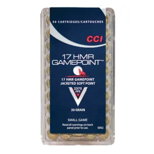 CCI 17 HMR 17Gr VNT 250rd Bottle