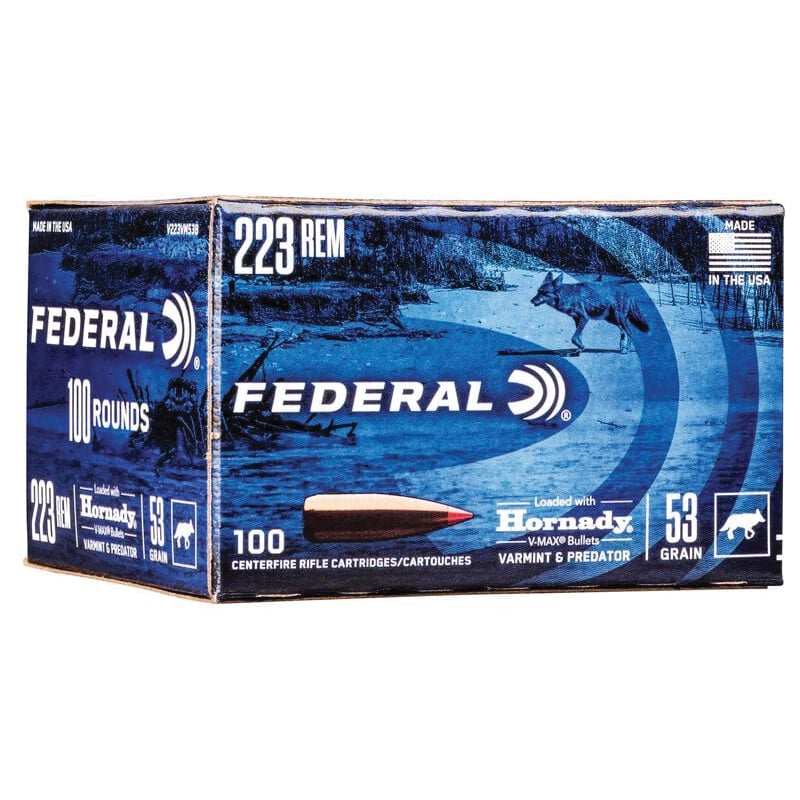 Federal Varmint & Predator .223 Remington 53 gr FMJ 100rds