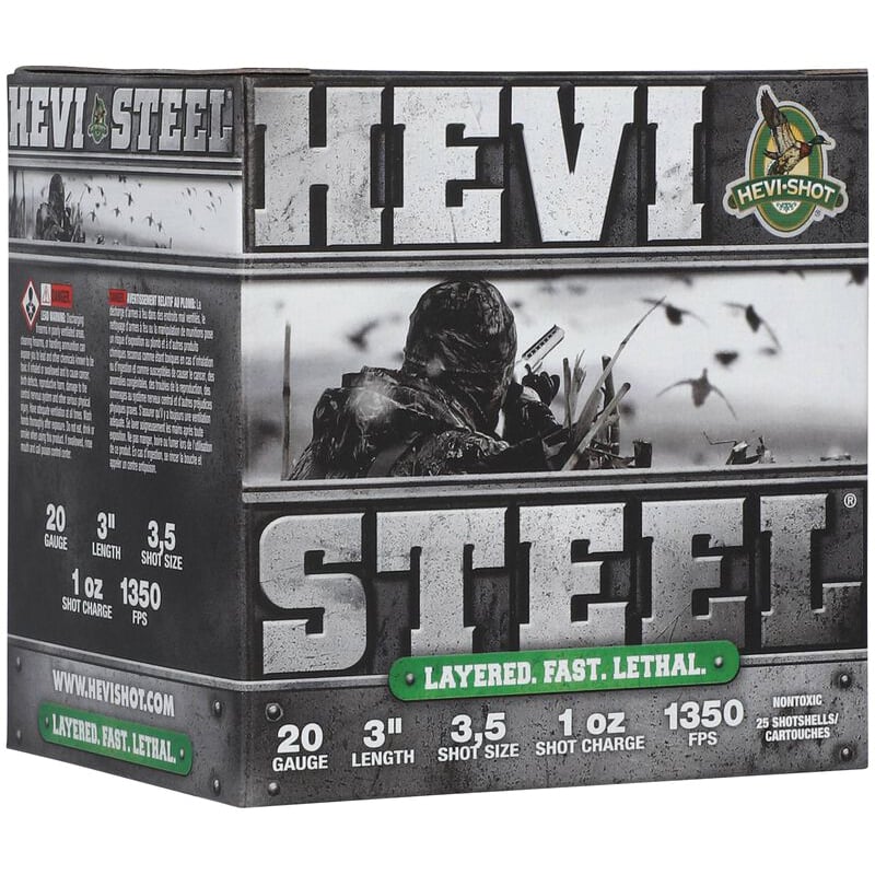Hevi-shot Hevi-Steel 20 Gauge 3" #3/5 1 Ounce 25rds