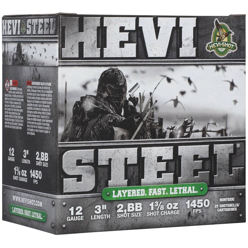 Hevi-shot Hevi-Steel 12 Gauge 3" #2/BB 1-3/8 Ounce 25rds
