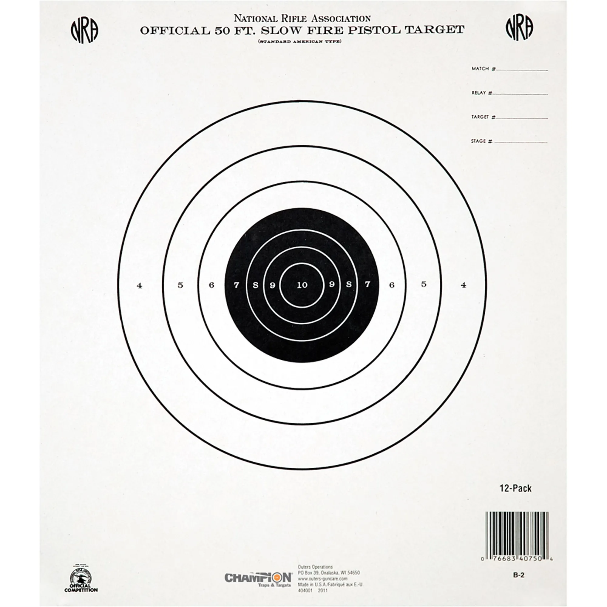 Champion NRA GB2 50FT S/F T/Q 12pk