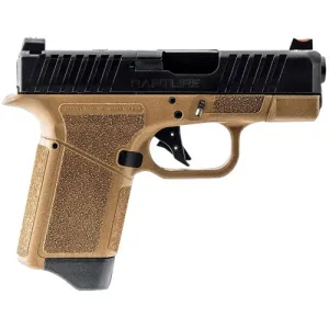 GFORCE ARMS GF9 9mm 3.25" 12rd FDE Frame Black Slide Micro FP
