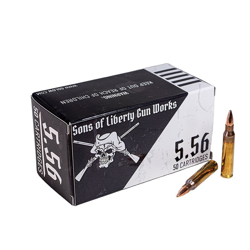 Sons of Liberty Gun Works 5.56x45mm 62 gr FMJ 50rds