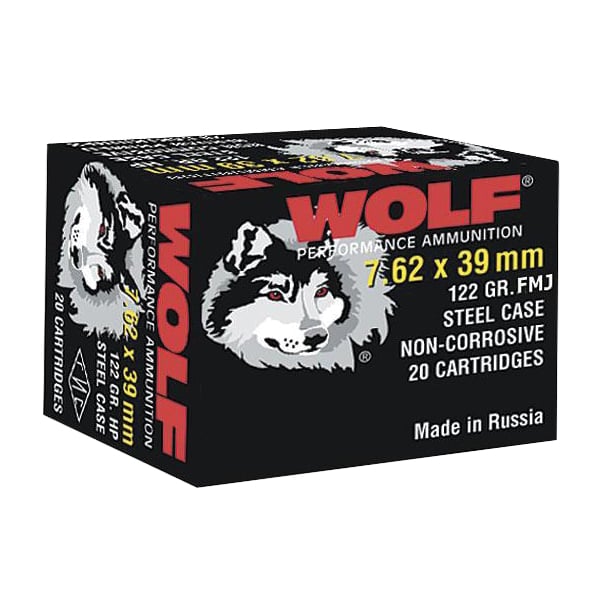 Wolf Polyformance 7.62x39mm 123 gr FMJ 20rds