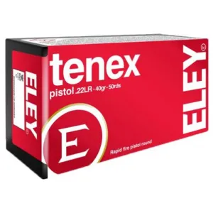 ELEY Tenex 22 LR 40gr Round Nose Ammunition | 50 Rounds