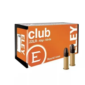 ELEY AMMUNITION Club 22LR 40Gr Round Nose Ammunition | 50 Round