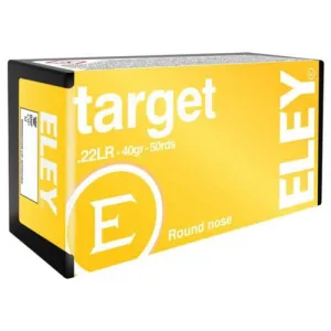ELEY Target 22LR 40gr Round Nose Ammunition | 50 Round