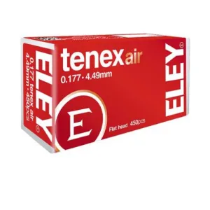 ELEY Tenex Air Pellets .177 4.49mm 8.2Gr 450pk