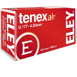 ELEY Tenex Air Pellets .177 4.50mm 8.2Gr 450pk