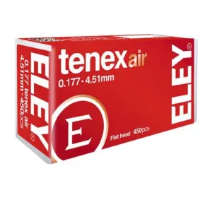 ELEY Tenex Air Pellets .177 4.51mm 8.2Gr 450pk