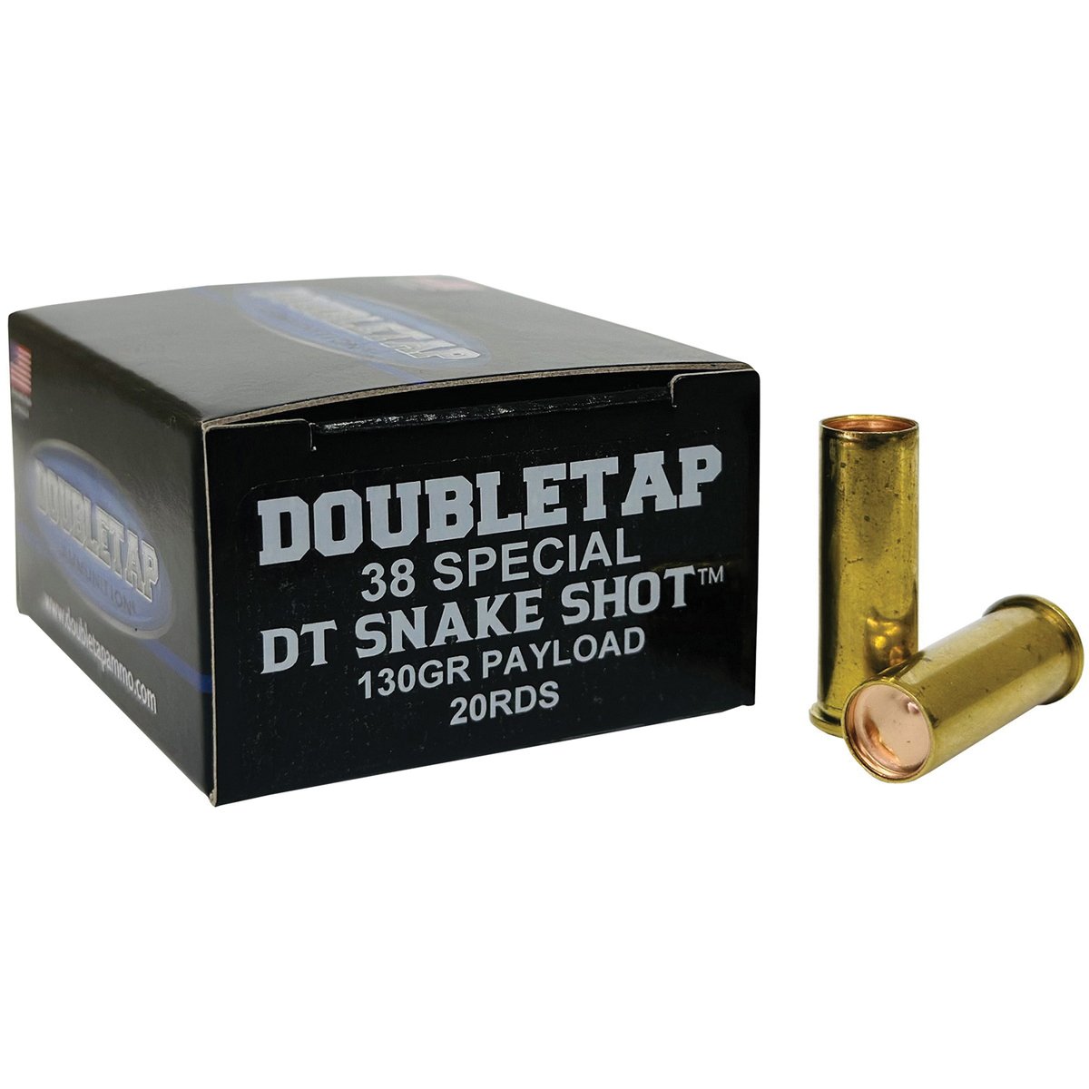 DoubleTap Ammunition DT SnakeShot .38 Special 130 gr #9 20rds Handgun Shotshell for Effective Defense - 38SPSS2