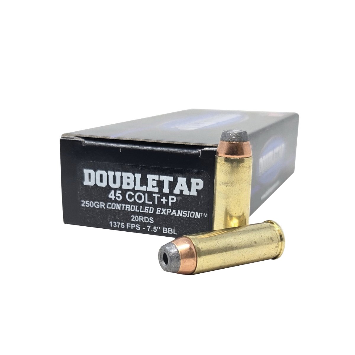 DoubleTap Ammunition Controlled Expansion .45 Colt +P 250 gr JHP 20rds