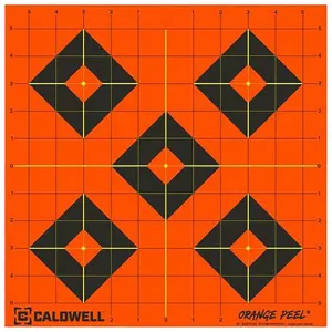 CALDWELL Orange Peel Black/Orange Self-Adhesive 25 Sheets