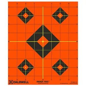 CALDWELL Orange Peel Black/Orange Self-Adhesive 25 Sheets
