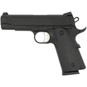 TISAS (SDS Imports) 1911 B45 Carry 45ACP 4.25" 8rd Pistol - Black w/ Rubber Grips