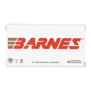BARNES AMMO 9mm Luger (Subsonic) Sierra JHP 147Gr 50rd