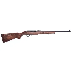 RUGER 10/22 Carbine 22LR 18.5" 10rd Semi-Auto Rifle - Blued | Engraved Bass Walnut