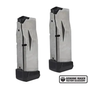 RUGER Max-9 9mm 12rd Value (2) Pack Magazine Black/SS