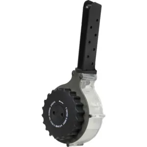 IVER JOHNSON 1911 FS 45 ACP 28rd Drum Magazine - Black