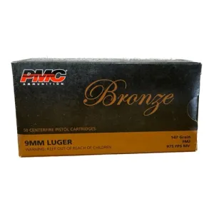 PMC 9mm 147Gr Full Metal Jacket 50rd