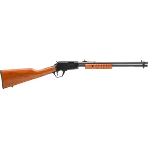 ROSSI Gallery 22WMR 20" 12rd Pump Action Rifle - Black / Beech Wood