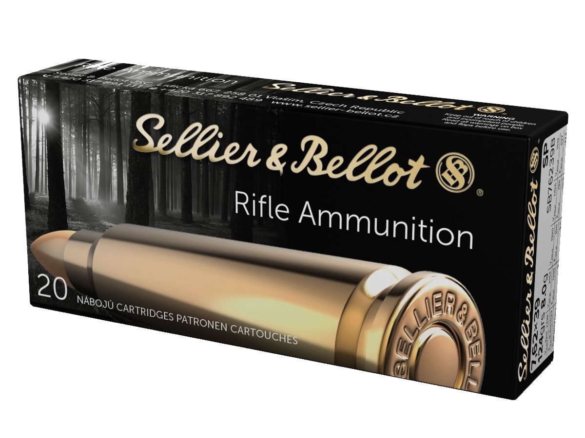 Sellier & Bellot 762x39mm 123gr SP Ammunition 20rds - SB76239B