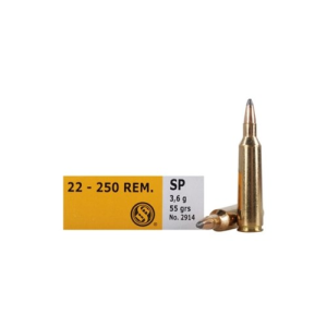 SELLIER BELLOT 22-250 Rem 55Gr 2770 FPS SP 20rd