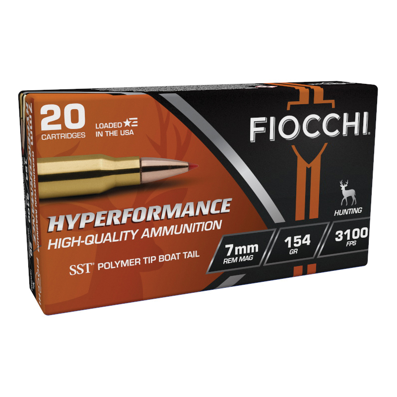 Fiocchi Hyperformance 7mm Remington Magnum 154 gr PT 20rds