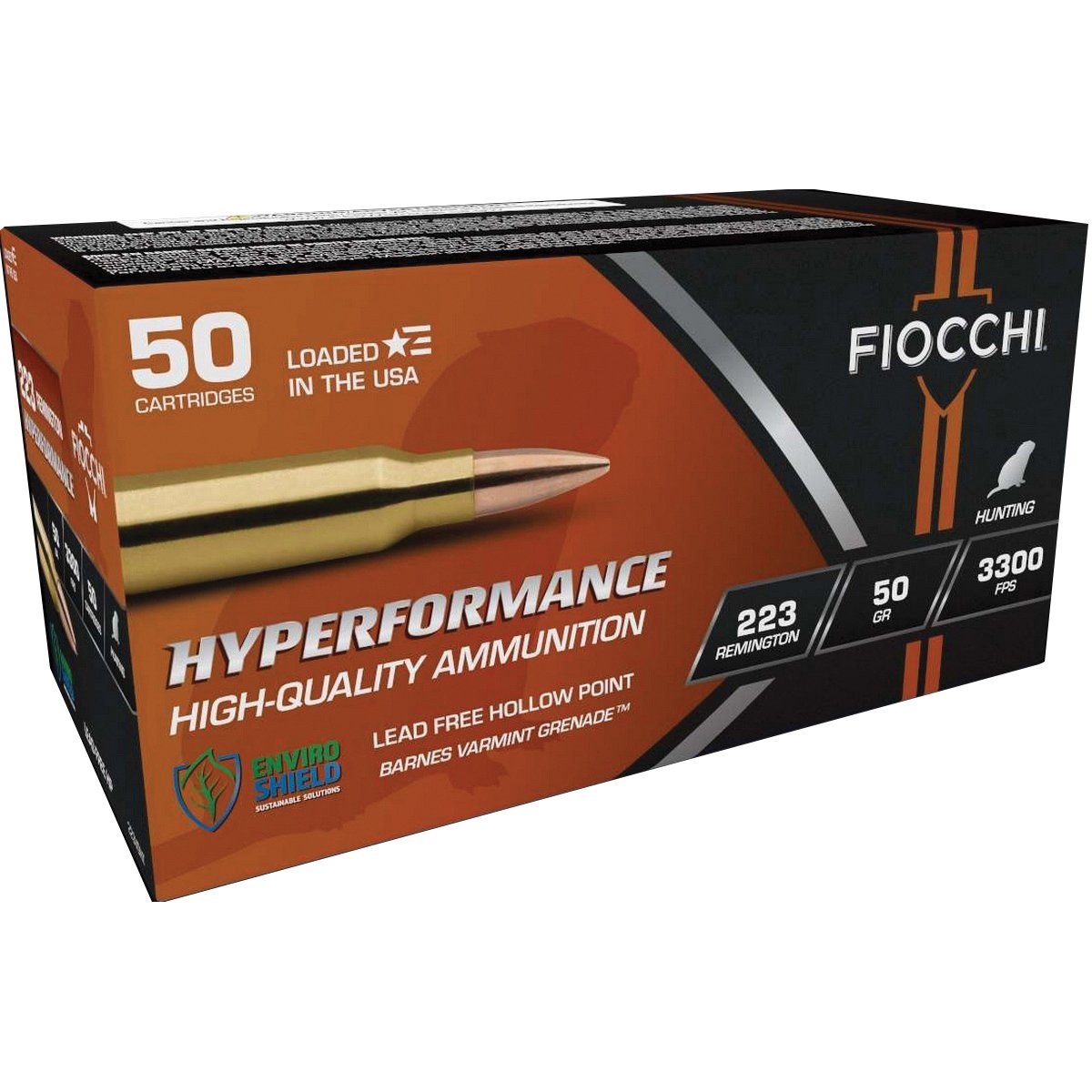Fiocchi Hyperformance .223 Remington 50 gr JHP 20rds