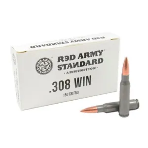 RED ARMY STANDARD 308 Win 150Gr FMJ Steel Case 20rd
