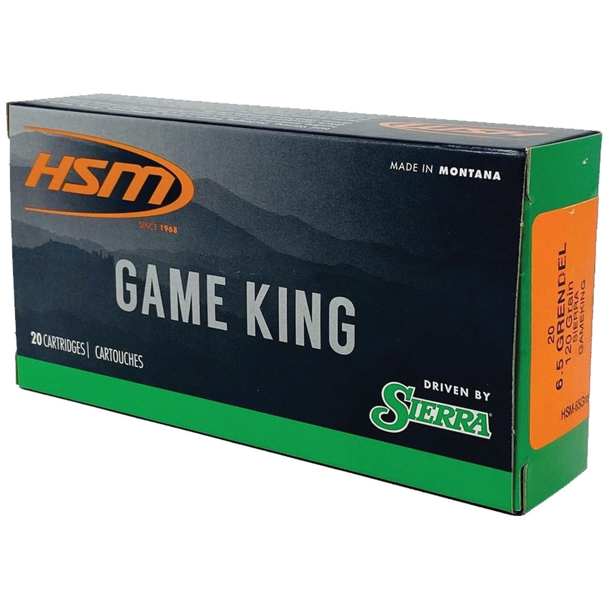 HSM Ammunition Game King 6.5 Grendel 120 gr JSP 20rds