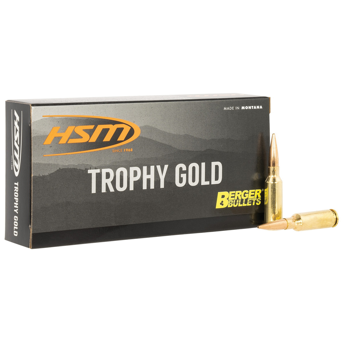 HSM Ammunition Trophy Gold 6mm ARC 95 gr SST 20rds Rifle Ammo for Premium Shock Tip for Trophy Hunts - 6ARC95VLD