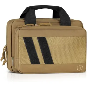 Savior Equipment Specialist Double Pistol Case, Flat Dark Earth - HC-DGSPORT-WS-TN