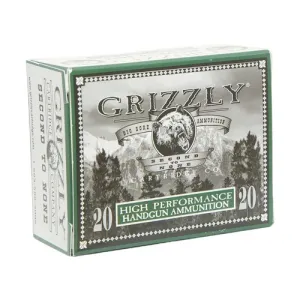 GRIZZLY 9mm 115Gr JHP 20rd