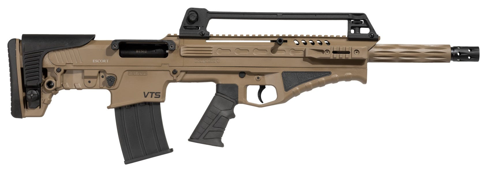 Escort BTS12 Semi-Automatic Shotgun Flat Dark Earth 12 GA 18 Barrel 3 Chamber 5-Rounds